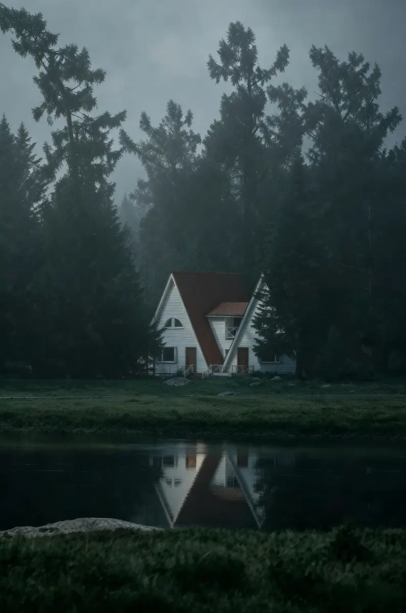 Cottage in Misty Woods 1