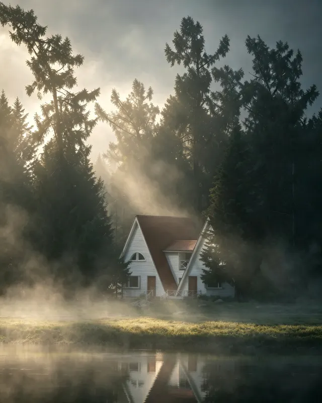 Cottage in Misty Woods 2